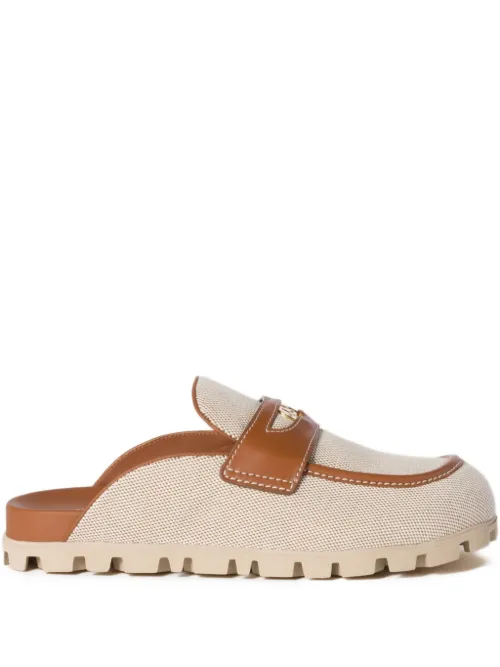 Mules en toile - Miu Miu - Modalova