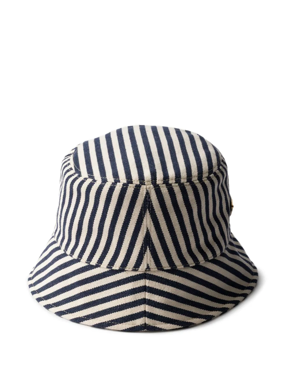 Prada Gestreepte vissershoed - Blauw