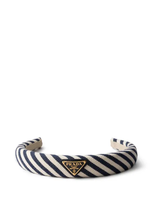 Prada bandeau à rayures - Bleu - Prada - Modalova