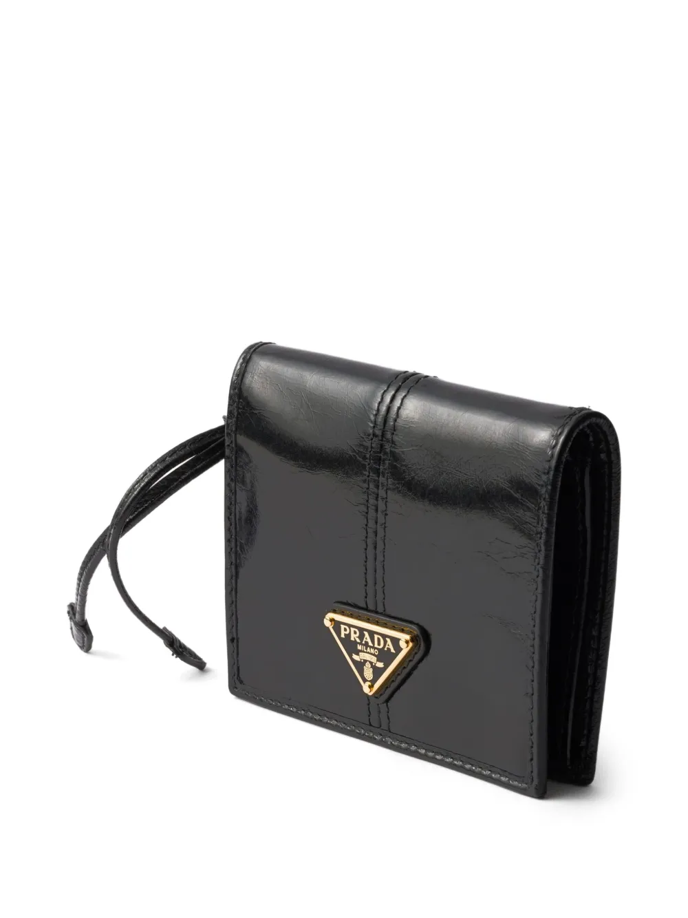 Prada Leren portemonnee - Zwart