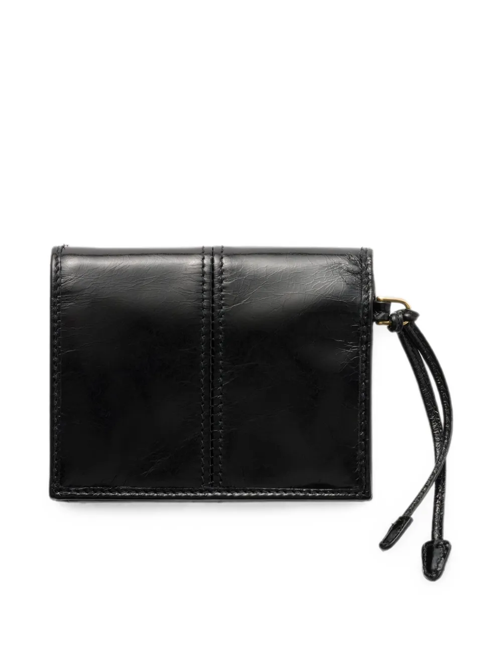 Prada Leren portemonnee Zwart