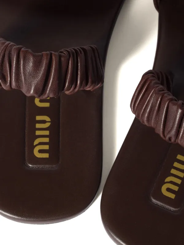 サンダル・ミュール MIU MIU LOGO RUCHES SANDALS 29361766_58819957_322.jpg