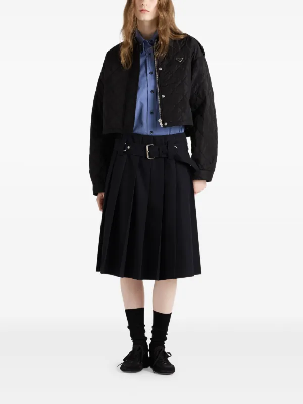 Prada キルティング ジャケット | ブラック | FARFETCH JP PRADA