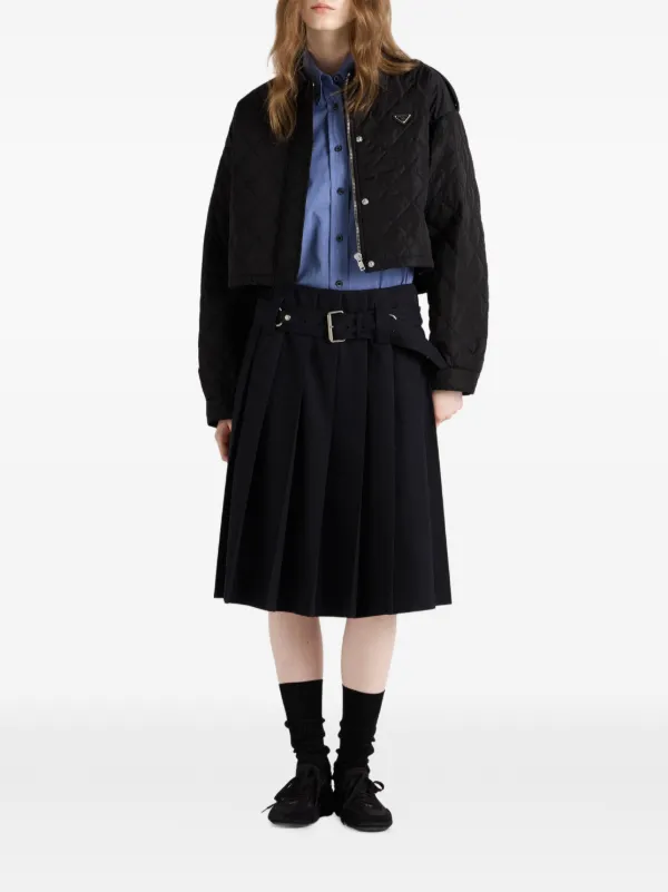 Prada Quilted Jacket | Black | FARFETCH