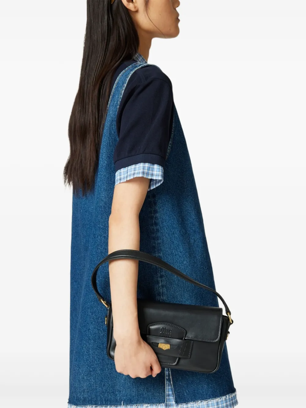 Miu Denim mini-jurk Blauw