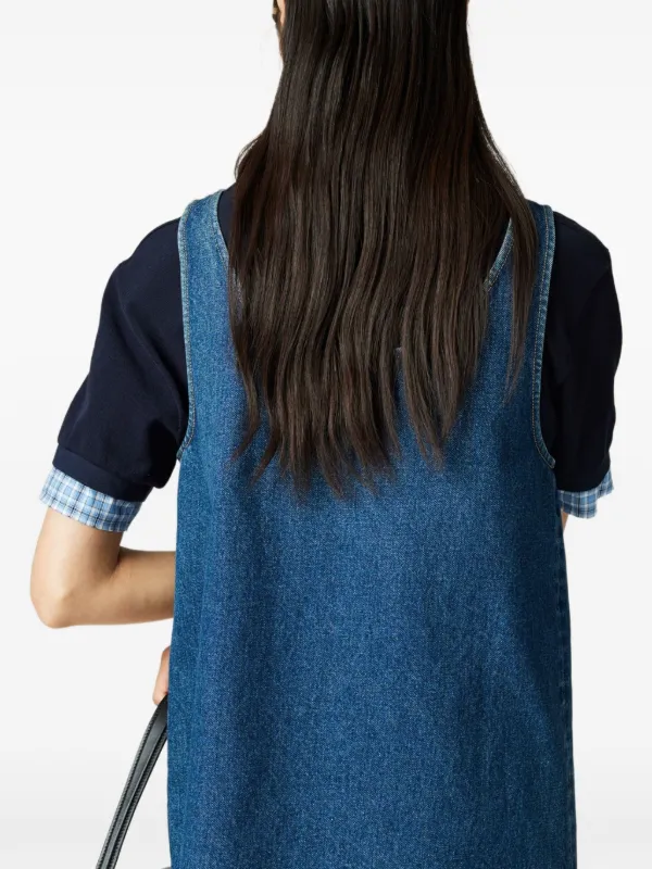 ワンピース MIU MIU Denim mini dress Miu Miu Denim Mini Dress | Blue | FARFETCH