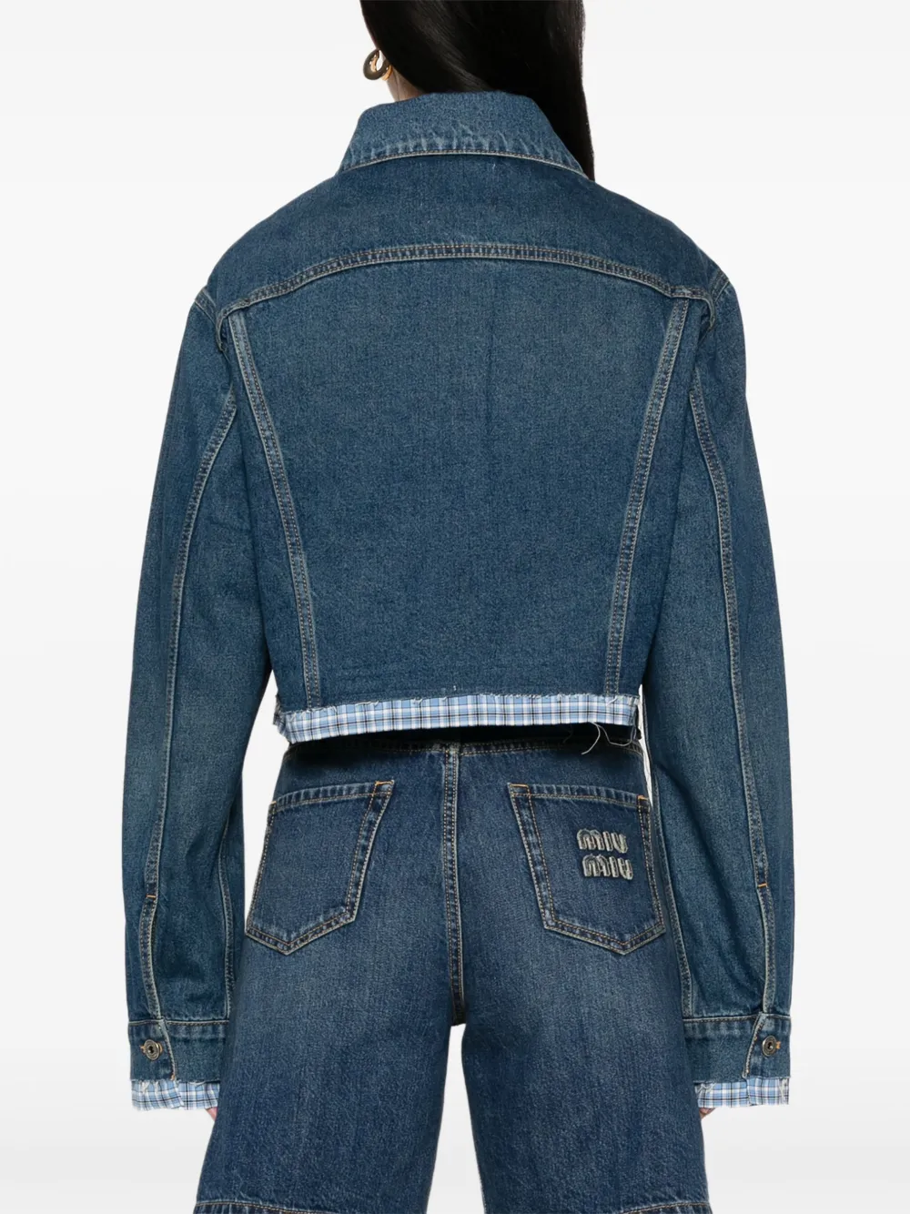 Miu Denim jack Blauw