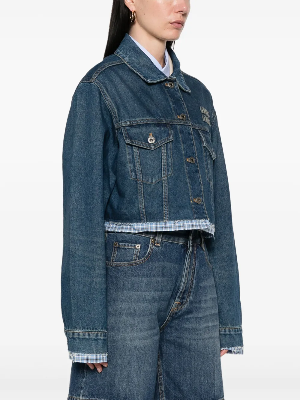 Miu Denim jack Blauw