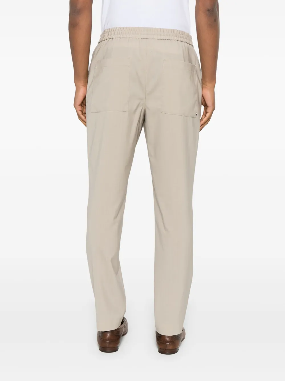 BOSS Broek met toelopende pijpen Beige