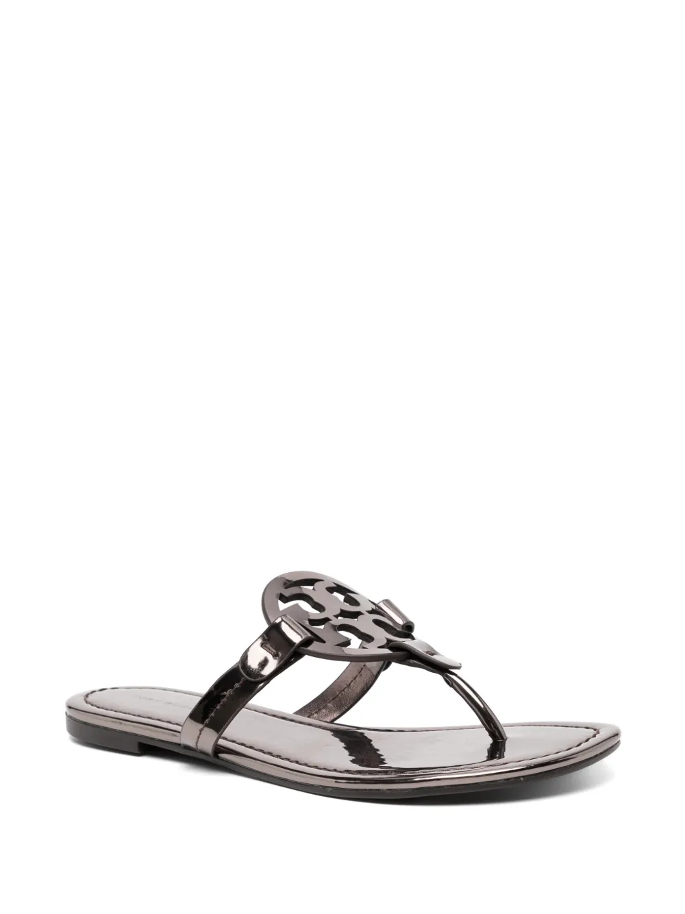 Tory Burch Sandalen met metallic-effect - Grijs