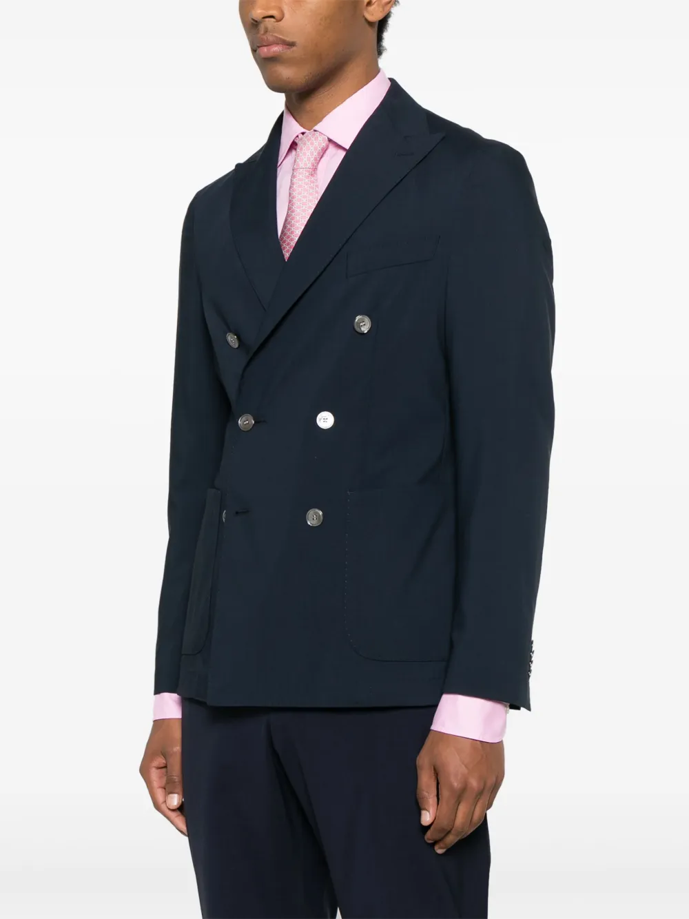BOSS Blazer met dubbele rij knopen Blauw