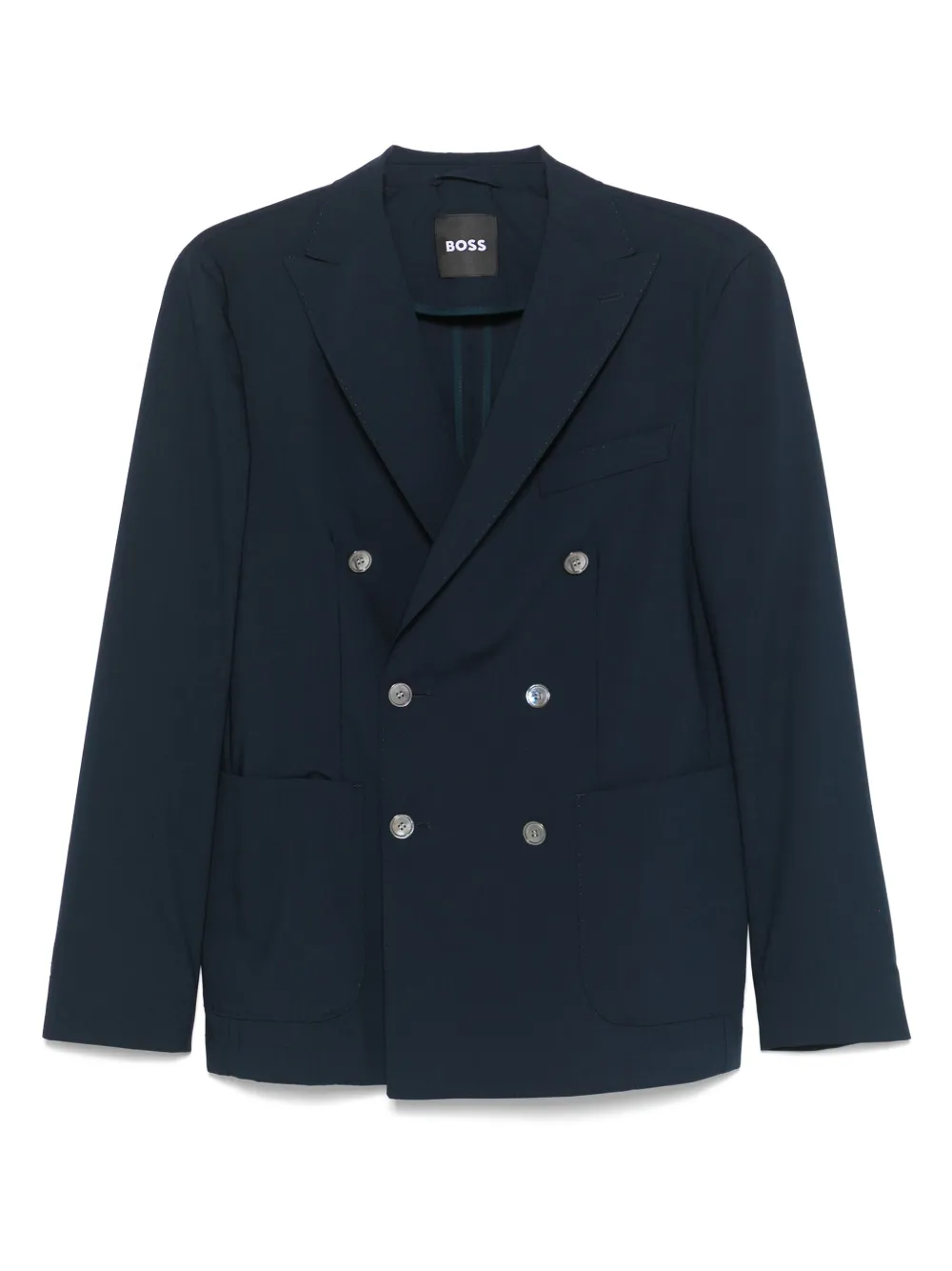 BOSS blazer con doble botonadura | azul | Image 1