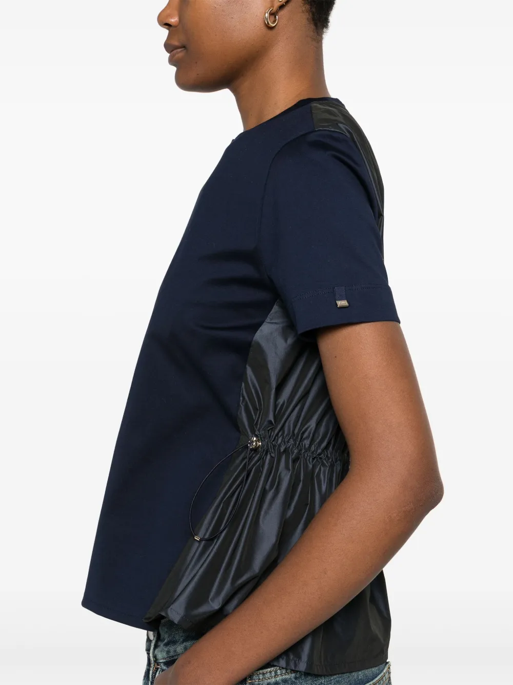 Herno T-shirt met vlakken Blauw
