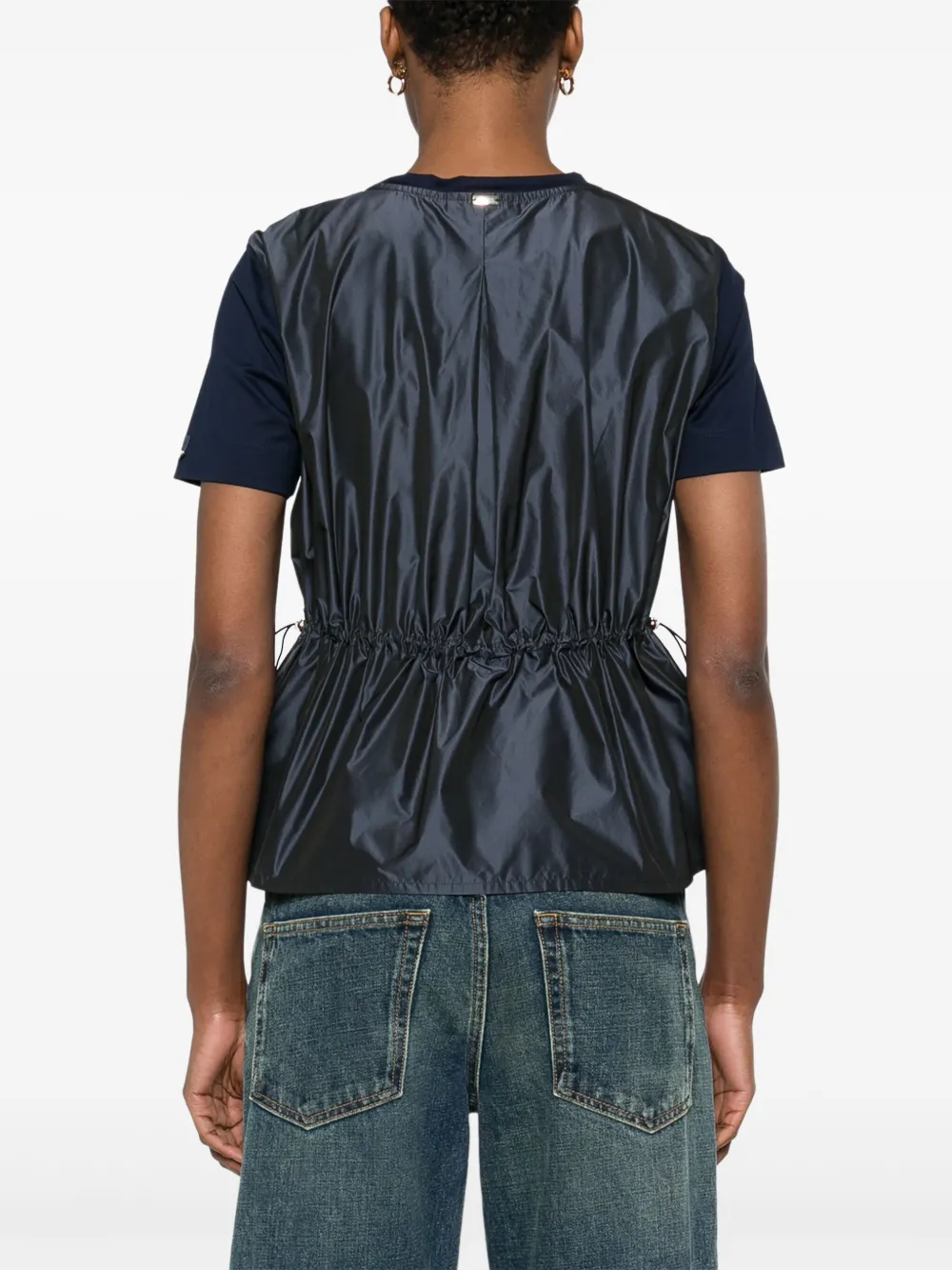 Herno T-shirt met vlakken Blauw