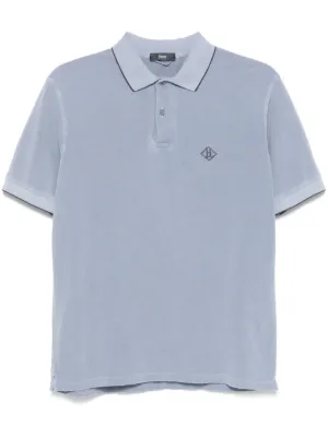 ポロシャツ HERNO Men Polo Shirts JG000174U BLUE Herno Men's Blue Polo Shirt