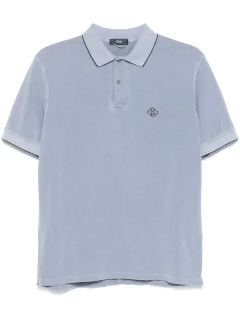 Herno logo-embroidered polo shirt 