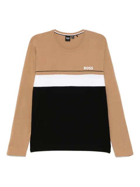 BOSS sudadera con logo estampado