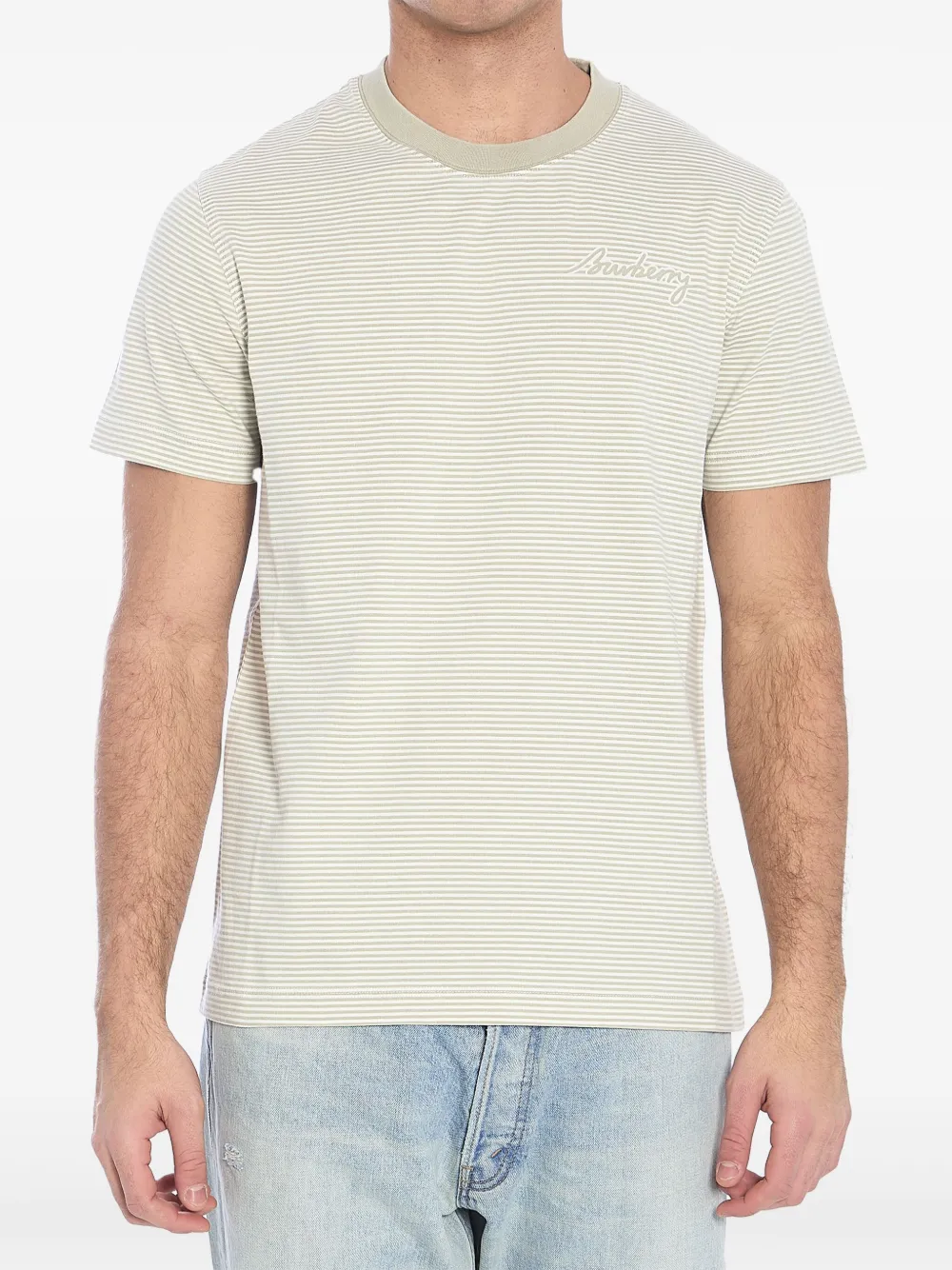 Burberry striped T-shirt – Green
