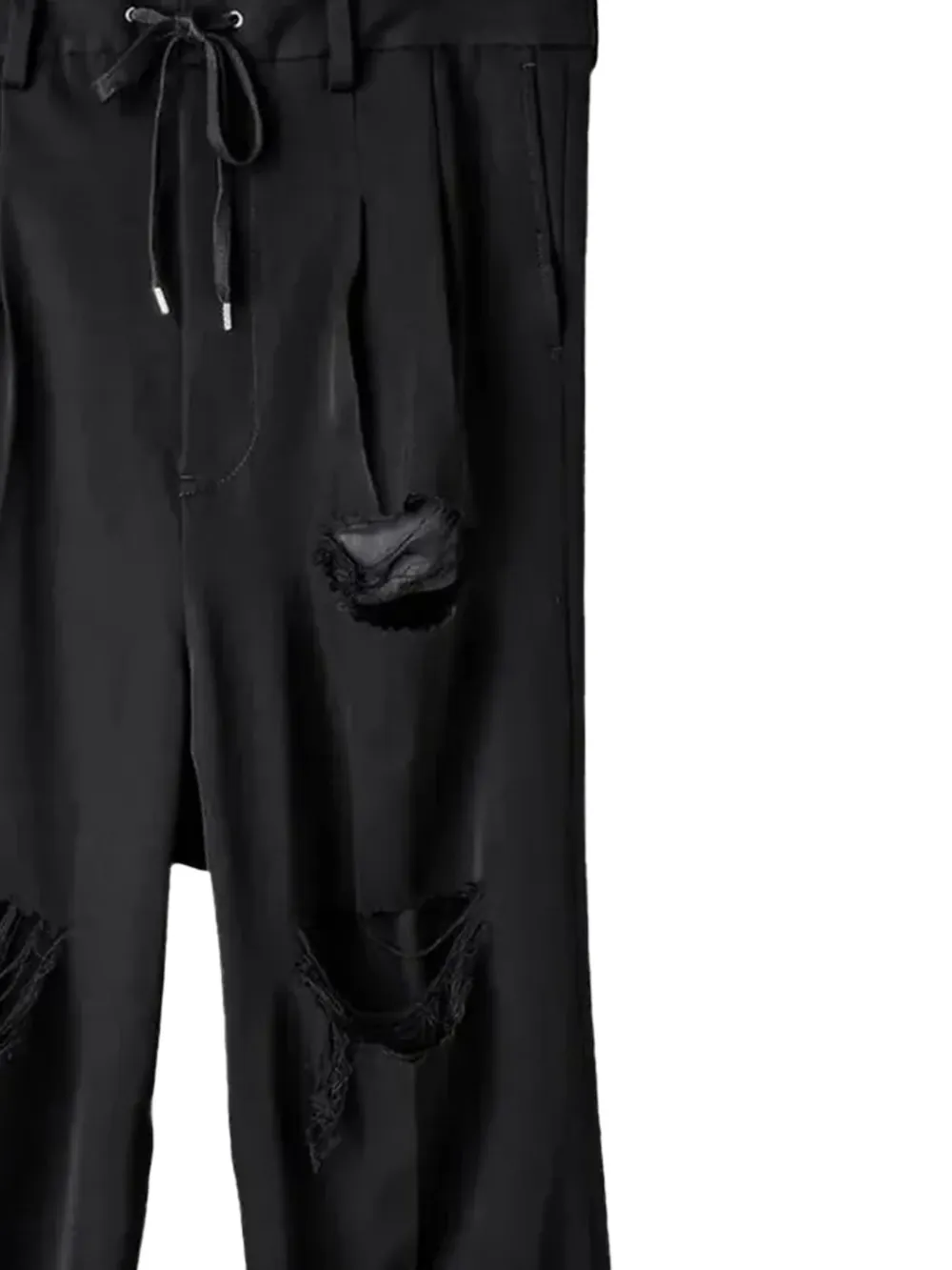 Takahiromiyashita The Soloist two-tuck Black trousers - Zwart