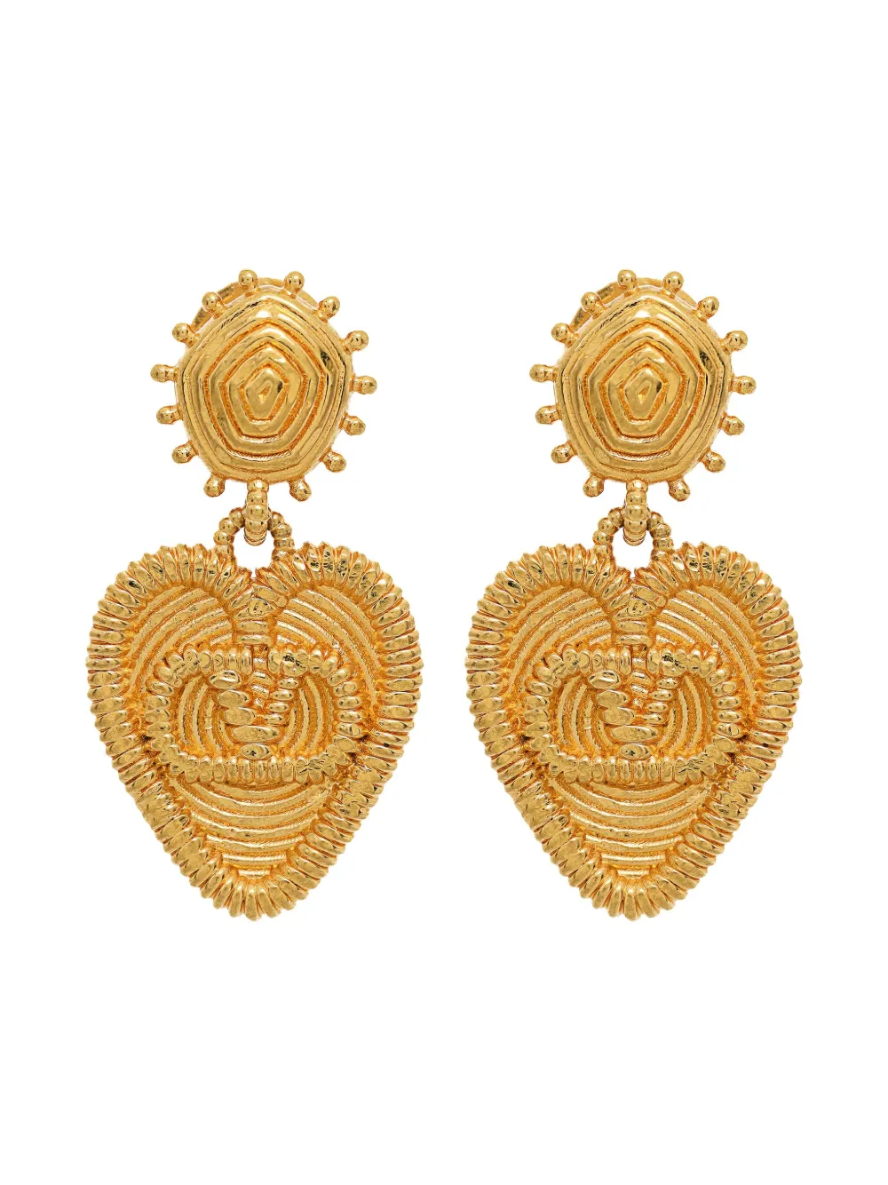 Valentino Garavani logo earrings | Gold | Image 1
