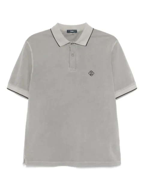 Herno logo-embroidered polo shirt