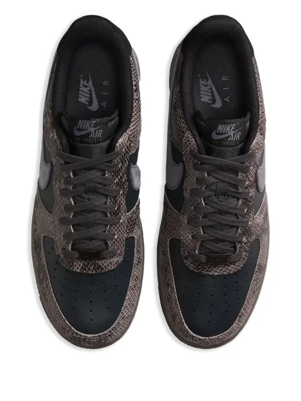 【Nike】 Air Force 1 Low Snakeskin Off Noir Light Carbon Men's Nike Air Force 1 Low “Off Noir Snakeskin” - Off Noir