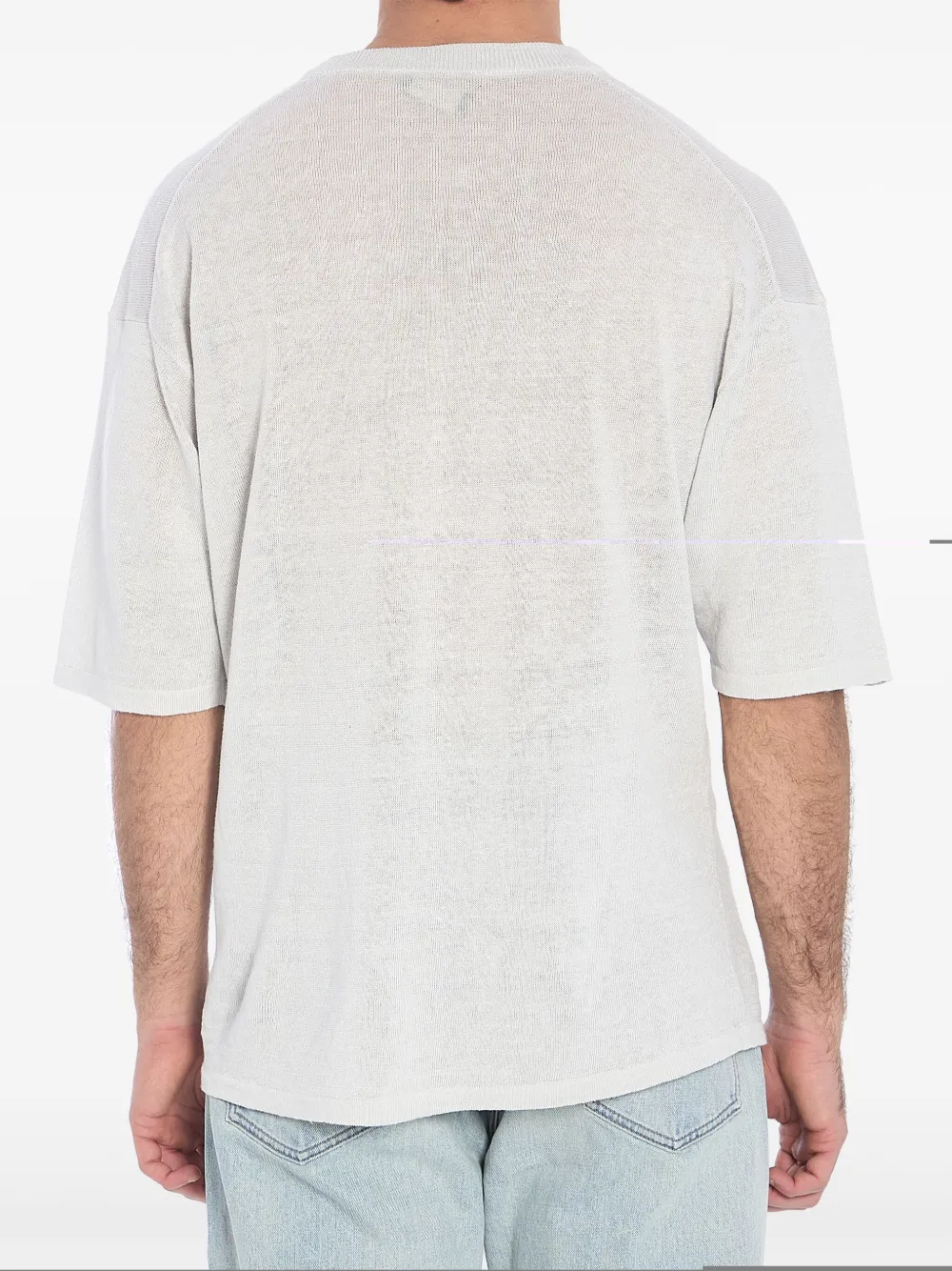 Roberto Collina Linnen T-shirt Grijs