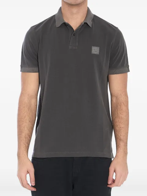 Stone Island piqué polo shirt