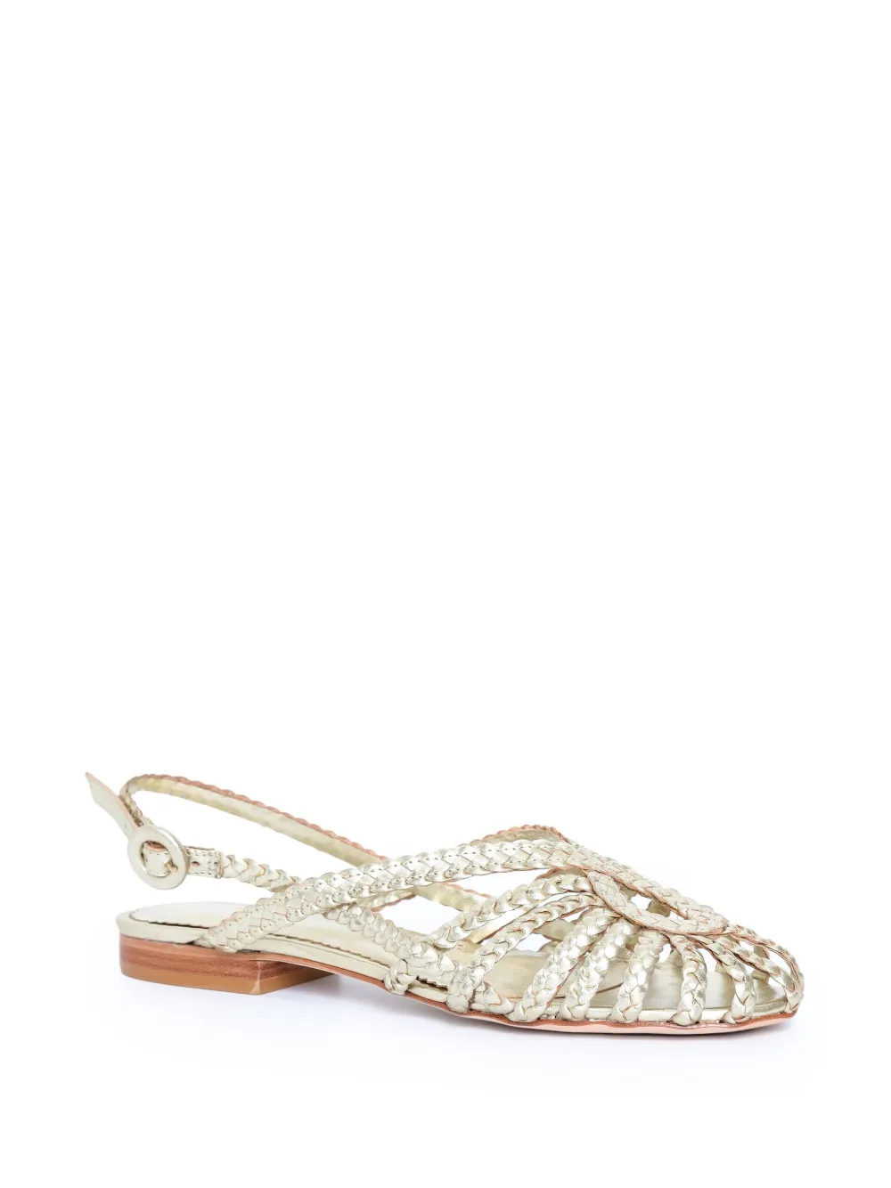 Sarah Chofakian Nudo slingback pumps Gold