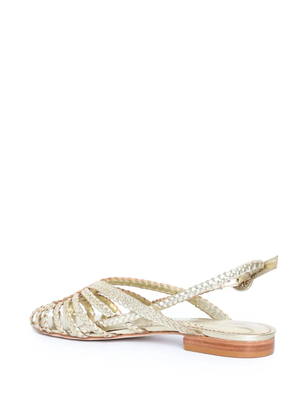 Sarah Chofakian Nudo slingback pumps Gold