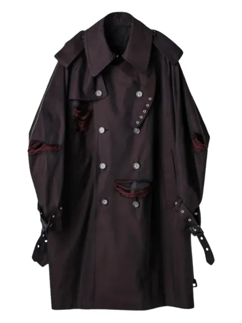 Takahiromiyashita The Soloist double-breasted "Black" trench coat