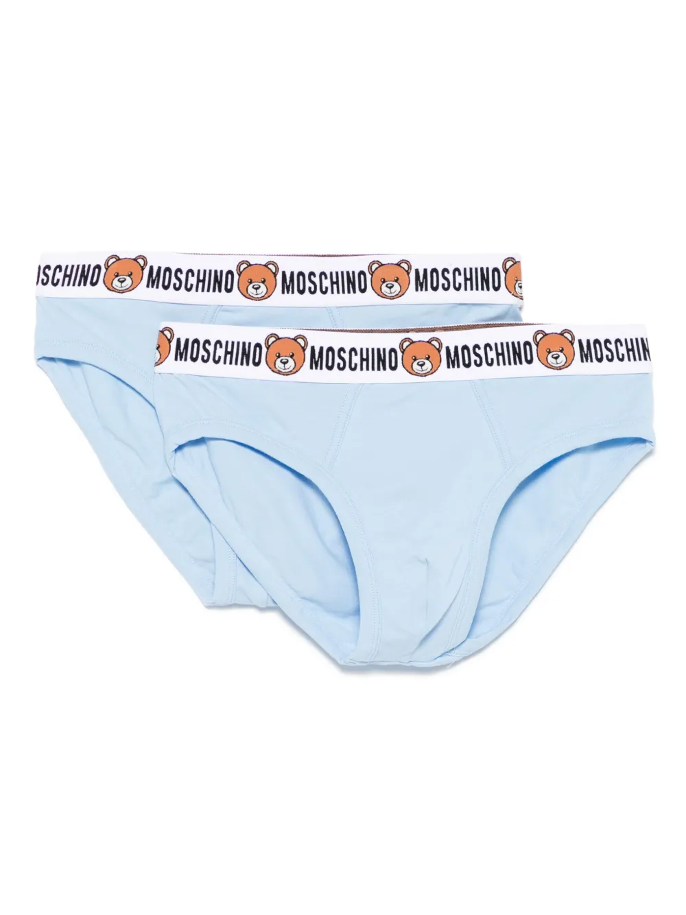 Moschino ロゴウエスト ブリーフ - ブルー Moschino ロゴウエスト ブリーフ - ブルー