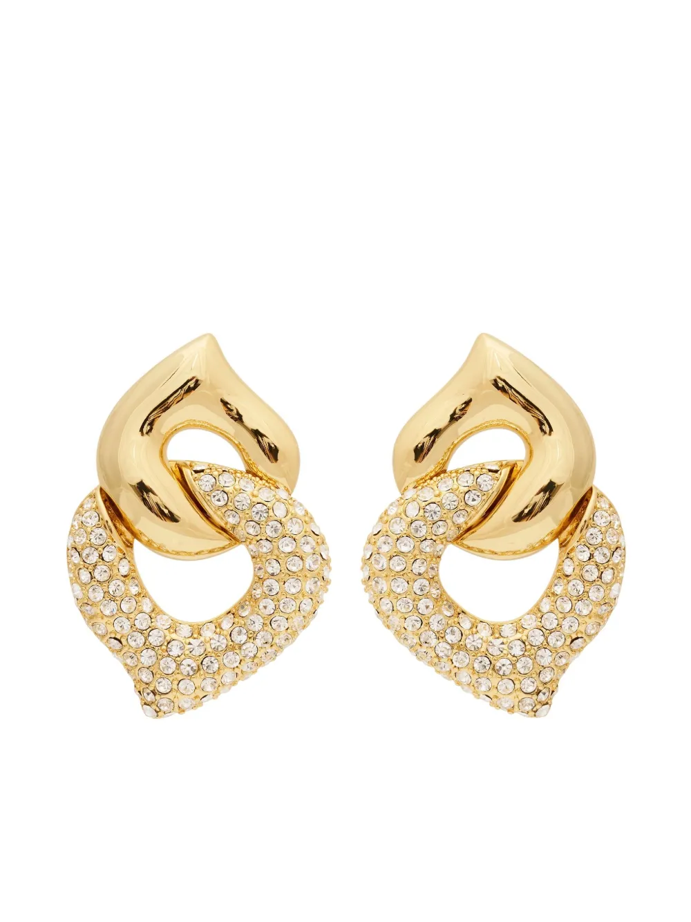crystal-embellished earrings