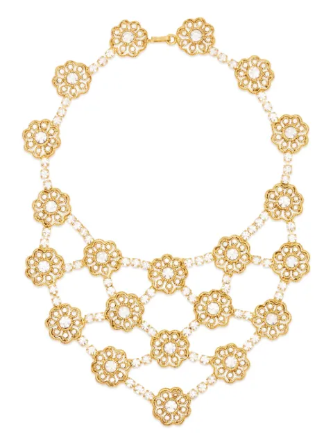 Kenneth Jay Lane Flower Cluster Bib necklace