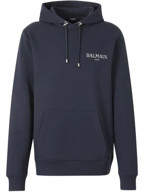 Balmain logo-print hoodie