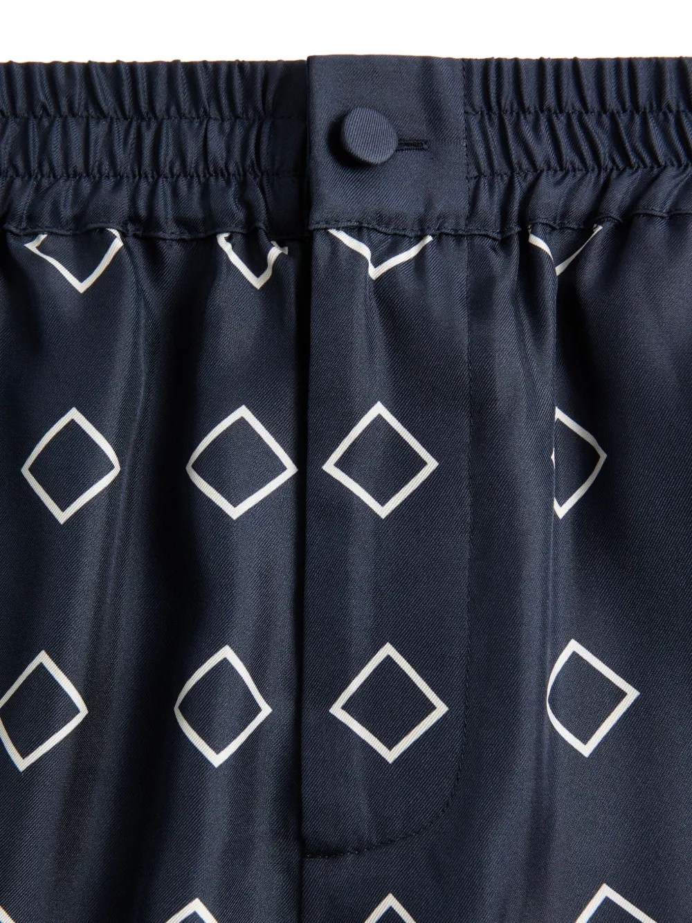 Valentino Garavani Twill bermuda shorts met print Blauw