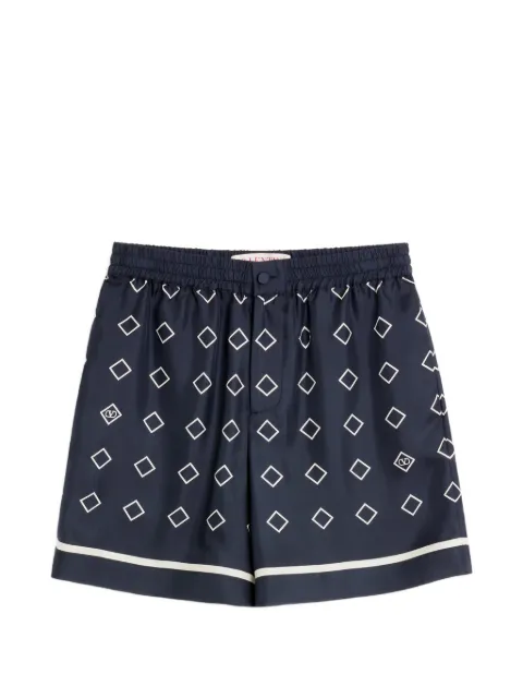 Valentino Garavani skill twill bermuda shorts with all-over Opticool print