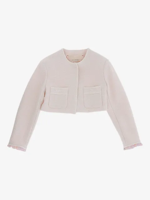 Elisabetta Franchi La Mia Bambina tweedjacka i bomullsblandning