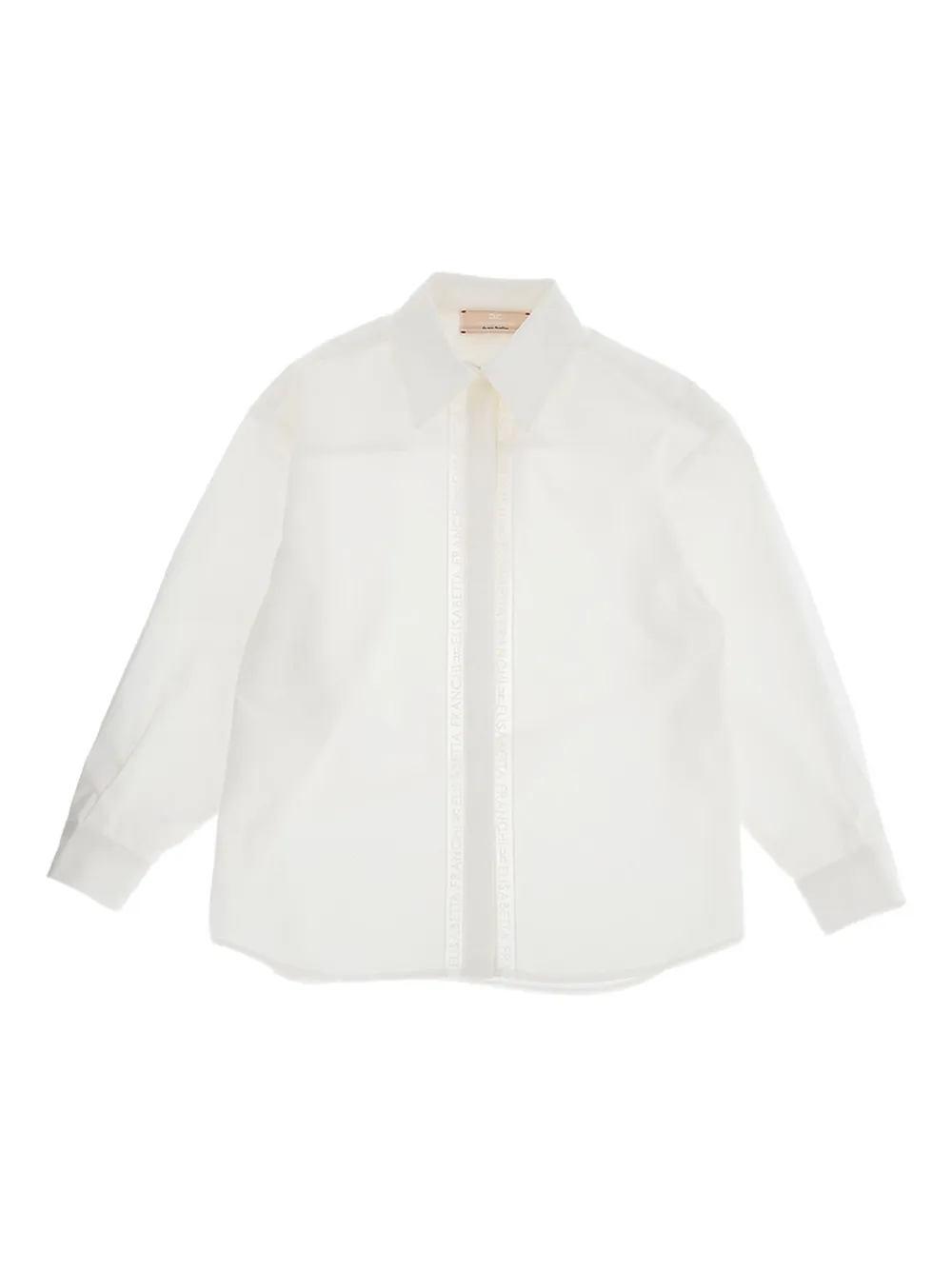 Elisabetta Franchi La Mia Bambina Shirt met lange mouwen Wit