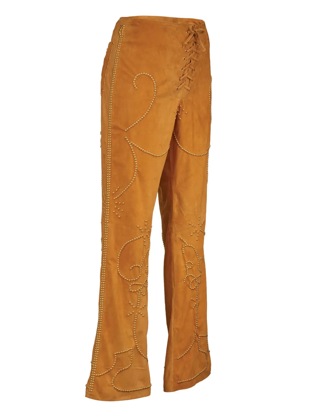 DANCASSAB Flared broek Oranje