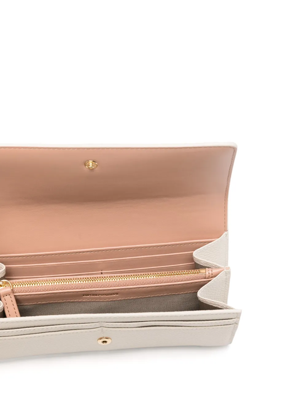 Emporio Armani Portemonnee met logoprint Beige