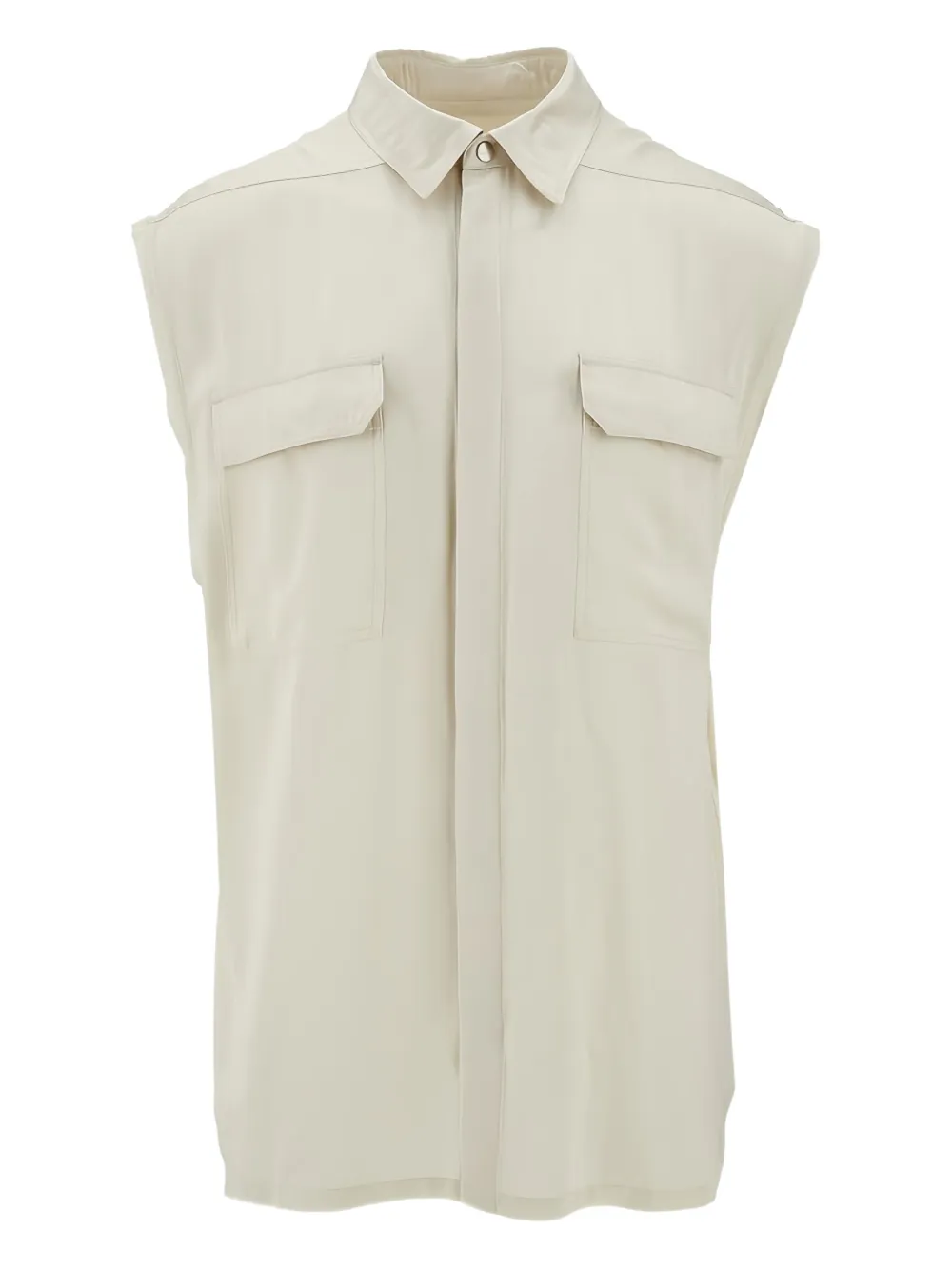 Rick Owens Mouwloos overhemd Beige
