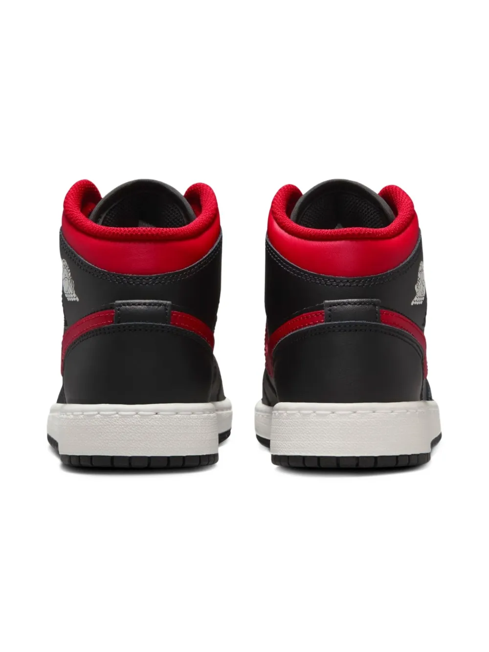 Jordan Kids Jordan 1 Mid "Black Summit White Varsity Red" sneakers