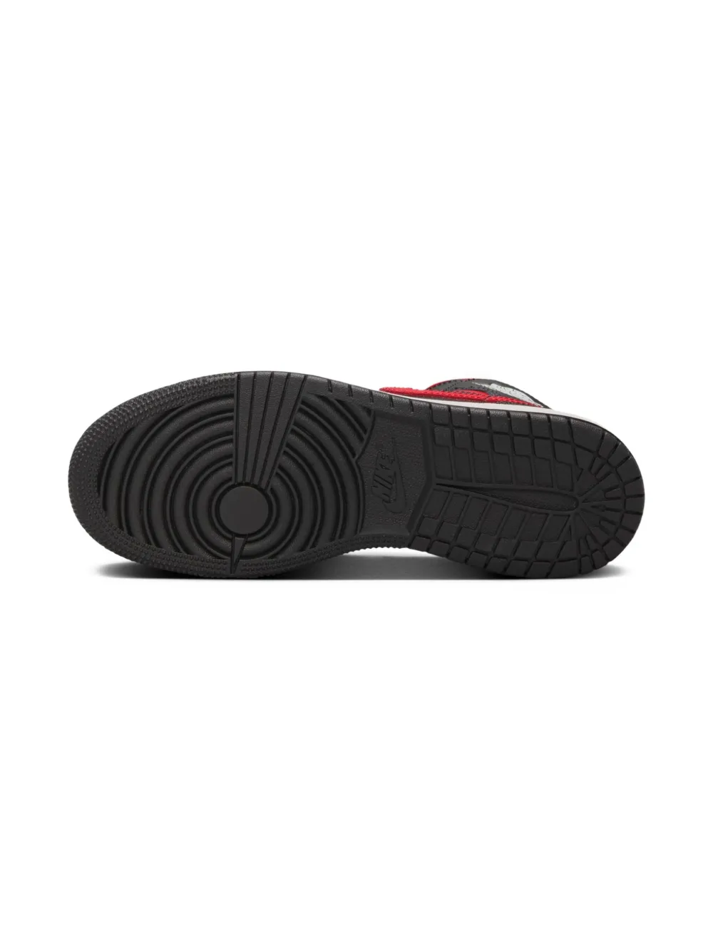 Jordan Kids Jordan 1 Mid "Black Summit White Varsity Red" sneakers