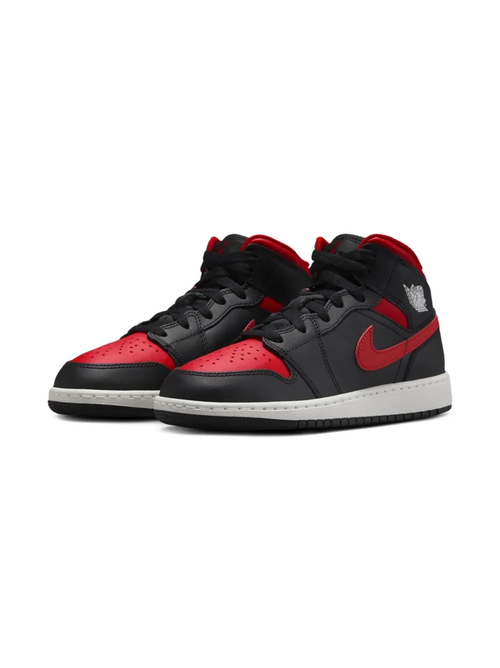 Jordan Kids Jordan 1 Mid "Black/Summit White/Varsity Red" sneakers - Jordan Kids Jordan 1 Mid "Black/Summit White/Varsity Red" sneakers -