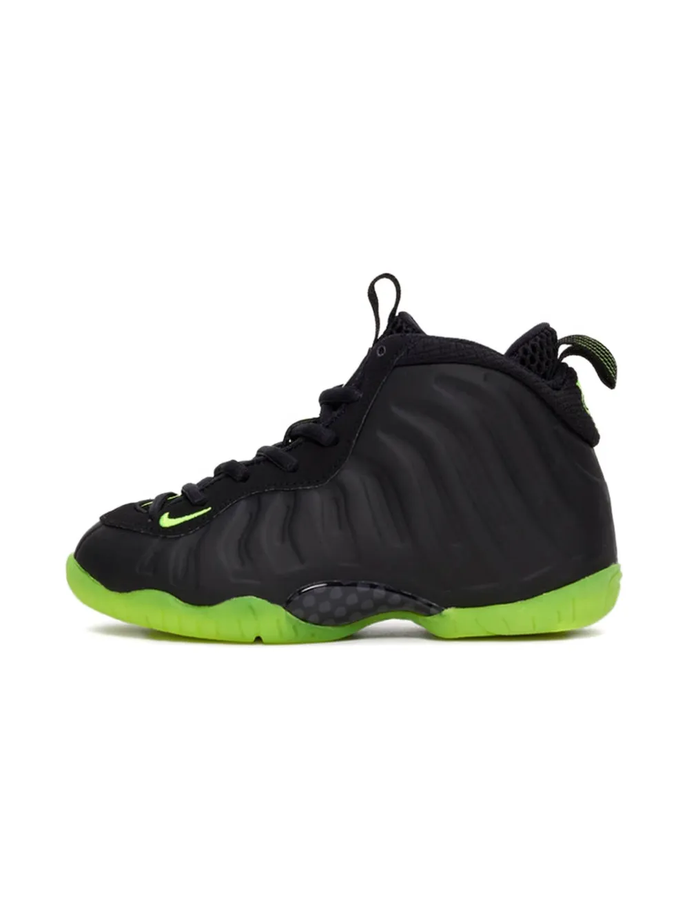 Nike Kids Little Posite One Black Volt sneakers - Zwart