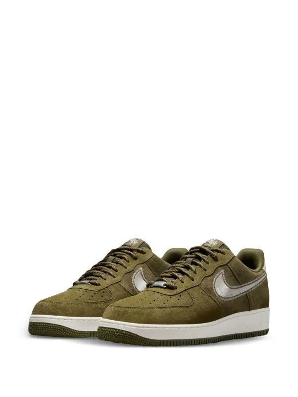 suede green air force ones