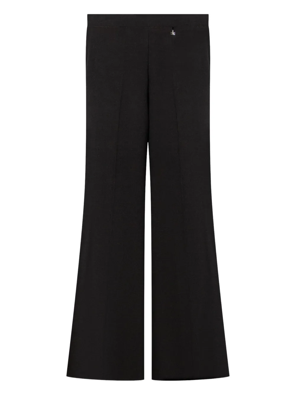Elisabetta Franchi La Mia Bambina Wide-leg Tailored Trousers In Black