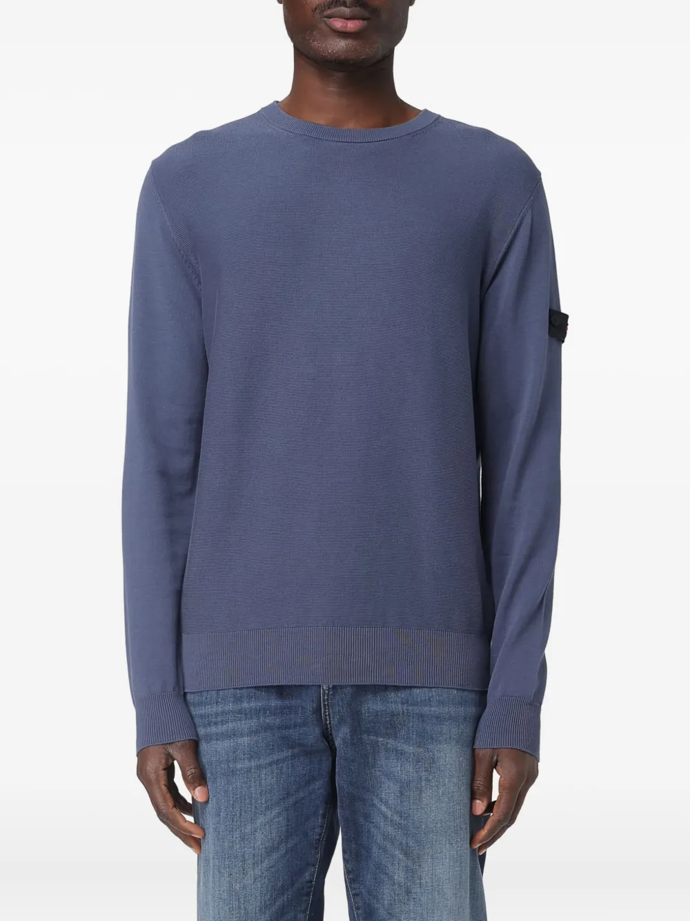 Peuterey patch-pocket crew-neck sweater | Purple | Image 1