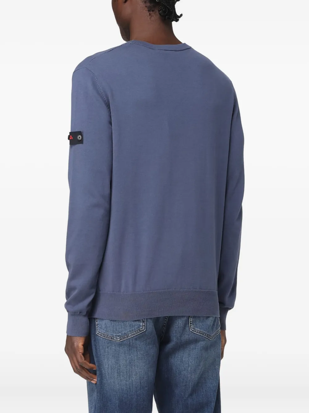 Peuterey patch-pocket crew-neck sweater - Paars